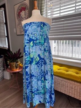 Lily Pulitzer Maxi Skirt with Smocked Waist